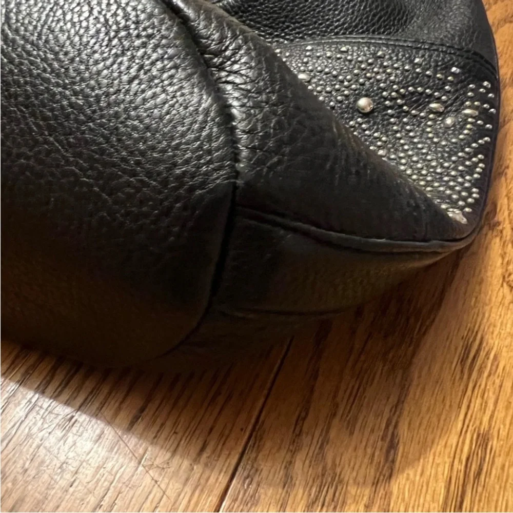Calvin Klein Black Studded Hobo Bag